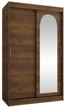 MIRJAN24 Kleiderschrank Selfie 120 cm (mit zwei Schiebet&uuml;ren) 120x62x200 cm