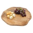 Spetebo Servierteller lebensmittelecht mit Naturkante, Mangoholz,...