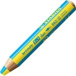 STABILO Buntstift STABILO Woody 3in1 duo zweifarbig gelb/azurblau