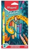 MAPED Buntstift Jungle Fever Jumbo, (12-tlg), 12 Farben