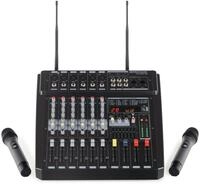 Pronomic Mischpult 6-Kanal-Powermischer 760 Watt RMS-Leistung, (inkl. 2...