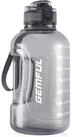 GEMFUL Trinkflasche 2 Liter Sport Trinkflasche mit Zeitmarkierung und Griff