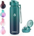 LuxusKollektion Thermoflasche Trinkflasche Edelstahl Strohhalm Tritan Deckel...