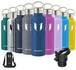 LuxusKollektion Thermoflasche Trinkflasche Edelstahl Auslaufsicher BPAfrei...