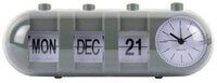 Karlsson Uhr Wecker Retro Tube Calendar Flip Jungle Green