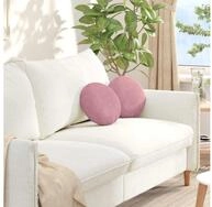 vidaXL Sitzkissen, Sitzkissen 2 St&uuml;ck Rosa &Oslash; 30 x 13 cm Samt