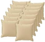 vidaXL Kissenbezug Kissenbezug 12 stk. HOUTEN Beige 50 x 50 cm Polyester, (12...