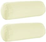 vidaXL Kissenbezug Kissenbezug 2 pcs HEERLEN Creme &Oslash; 15 x 40 cm Polyester, (2