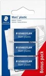 STAEDTLER Radiergummi Radierer, 3 St&uuml;ck