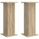 vidaXL Blumenst&auml;nder Pflanzenst&auml;nder 2 stk. Sonoma-Eiche 30,5 x 30 x 80,5 cm...