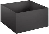 vidaXL Blumentopf Garten-Pflanzgef&auml;&szlig; Schwarz 60 x 60 x 30 cm Kaltgewalzter...