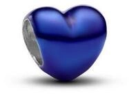 Pandora Charm-Einh&auml;nger Pandora Mini-Charm Damen Blaues Herz Sterling-Silber