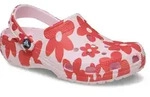 Crocs Classic Pop Petals Clog Clog Sommerschuh, Hausschuh mit Blumendruck bunt...