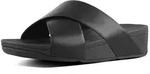 Fitflop Lulu Cross Slide Sandals Leather Sandale schwarz 39 EU
