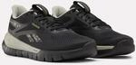 Trainingsschuh REEBOK "REEBOK FLEX TRAINER", Damen, Gr. 40, schwarz, hazy gr&uuml;n,