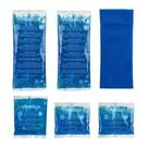 relaxdays Kalt-Warm-Kompresse 10x K&uuml;hlpads mit H&uuml;lle, 5-tlg.