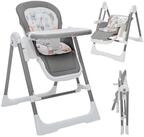 Baby Vivo Hochstuhl Kinderhochstuhl 3in1 / Babywippe f&uuml;r Kinder - Lulu in Grau