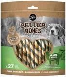 Zeus BetterBones Twists mit Lamm & Minze - 27er Pack, Snack f&uuml;r: Hund