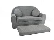 FORTISLINE Kindersofa Kindersofa aus Teddy-Stoff mit Verl&auml;ngerung - Klappsofa,