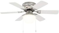 vidaXL Deckenventilator Deckenventilator mit Licht &Oslash; 82 cm Wei&szlig;