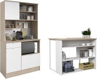 Parisot Schrank-Set Socool 1, Theke und K&uuml;chenbuffet, Made in Europe, viel...