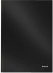 LEITZ Notizbuch Notizbuch Solid fester Einband A4 liniert 80 Blatt schwarz