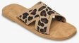 Roxy ANDREYA LEO Sandale Pantolette, Sommerschuh mit Leo-Muster