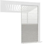 Weide Pavillonseitenteil Aluminium Lamellenwand f&uuml;r Weide Pergola Drehbare...