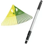 Maximex Rechen Laubrechen 3in1, 56 cm Arbeitsbreite, mit 160 cm langem Stiel,...