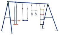 vidaXL Spielturm Outdoor Schaukelset Mehrfarbig Stahl und PE