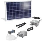esotec Teichbel&uuml;fter 25/600 Solar Bel&uuml;fterpumpen-Set 600l/h, Akku, Solarmodul...