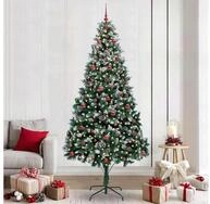 vidaXL K&uuml;nstlicher Weihnachtsbaum, K&uuml;nstlicher Weihnachtsbaum mit 300 LEDs mit