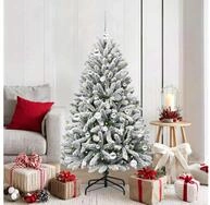 vidaXL K&uuml;nstlicher Weihnachtsbaum, K&uuml;nstlicher Weihnachtsbaum Gr&uuml;n und Wei&szlig;...
