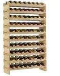 PROREGAL&reg; Weinregal NAVARRA aus Holz 84 cm x 135 cm x 28 cm