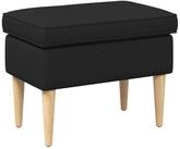vidaXL Fu&szlig;hocker 55 x 35 x 41 cm Hocker 55x35x41 cm 100 Polyester Sperrholz