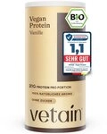 VETAIN Protein Pulver Vegan - Bio Protein Pulver, 540 g, Fermentiertes...