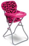 Moni Puppenhochstuhl Yummy 9384S, Sicherheitsgurt, klappbar, Bechervertiefung,