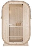 Sanotechnik Fasssauna Au&szlig;ensauna LINDHOLM, BxTxH: 128,2 x 120 x 194 cm, 3,8 mm,