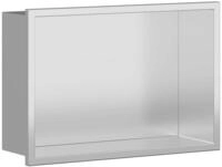 vidaXL Duschwand Duschnische Silber 30 x 20 x 9,5 cm Edelstahl, (1 tlg)