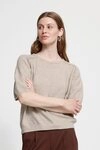 ICHI Strickpullover Kurzarm-Bluse IHDASILA