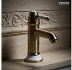 PaulGurkes Waschtischarmatur Messing, Bronze-Optik, Keramikkartusche,...