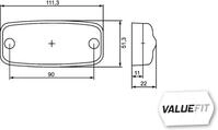 Hella LED Positionslicht HELLA 2PG 357 008-031 Positionsleuchte