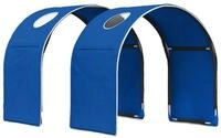 vidaXL Bett Bett-Tunnel f&uuml;r Kinder-Hochbetten 2 stk. Blau Polyester (2-tlg)