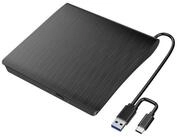 XLYNE USB 2.0 CD/DVD Brenner mit Lese- & Schreibfunktion, Plug & Play...