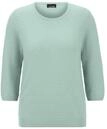 Rundhalspullover GOLDNER "Kurzgr&ouml;&szlig;e Halbarm Baumwollpullover mit Struktur", Damen,