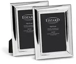 EDZARD Bilderrahmen Florenz 2er-Set (10x15 cm) versilbert und anlaufgesch&uuml;tzt,