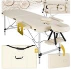 tectake Massageliege Mobiler Massagetisch klappbar mit Aluminiumgestell und