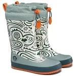 Affenzahn Vegan Puddly Gummistiefel nach Barfu&szlig;schuhprinzip, wasserdicht blau...