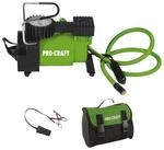 PRO CRAFT Kompressor LK190 Luftkompressor 7 bar mit 12 V Anschluss + Tasche