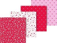 Heyda Bastelkartonpapier HEYDA 204875505 Faltbl&auml;tter-Set Herz 15 x15 cm Papier